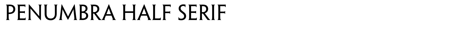 Penumbra Half Serif